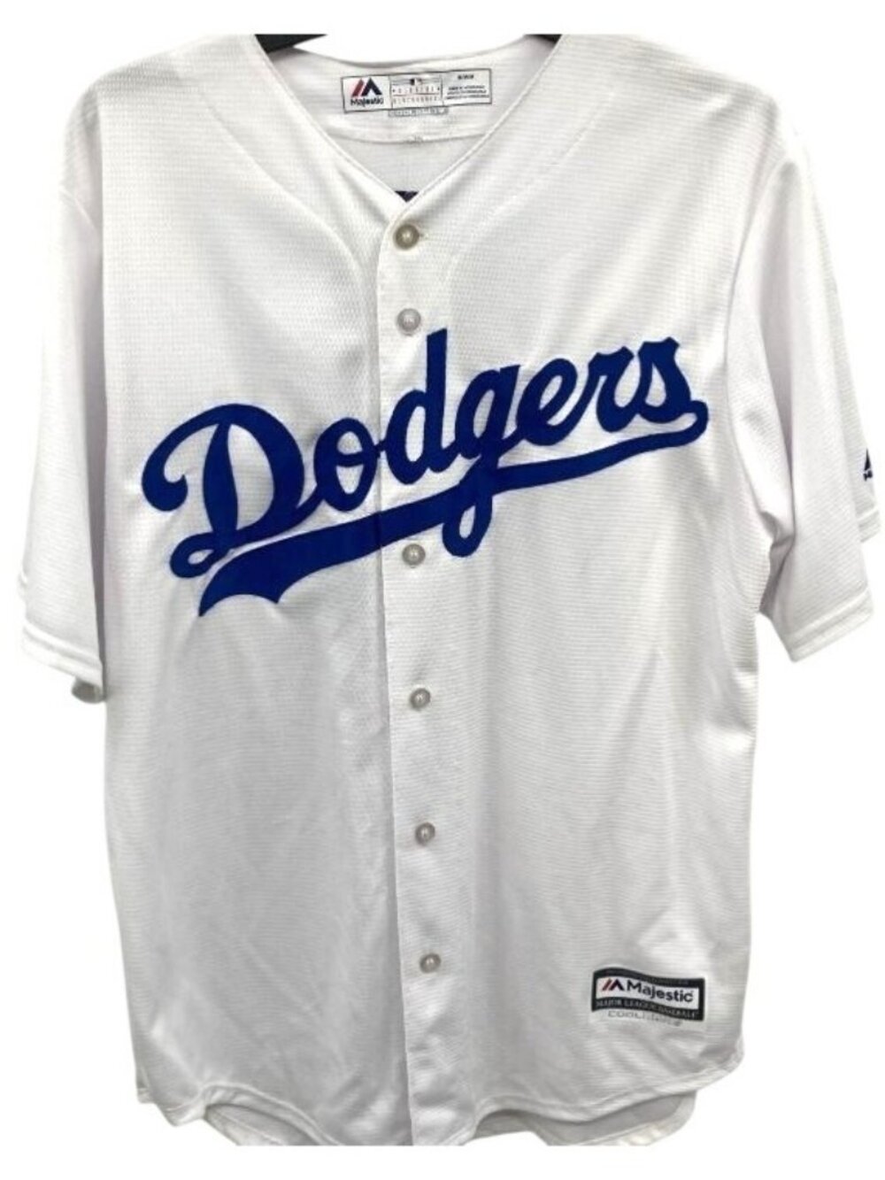 Majestic Los Angeles Dodgers Yasiel Puig #66 Base Baseball Jersey SZ M NWT